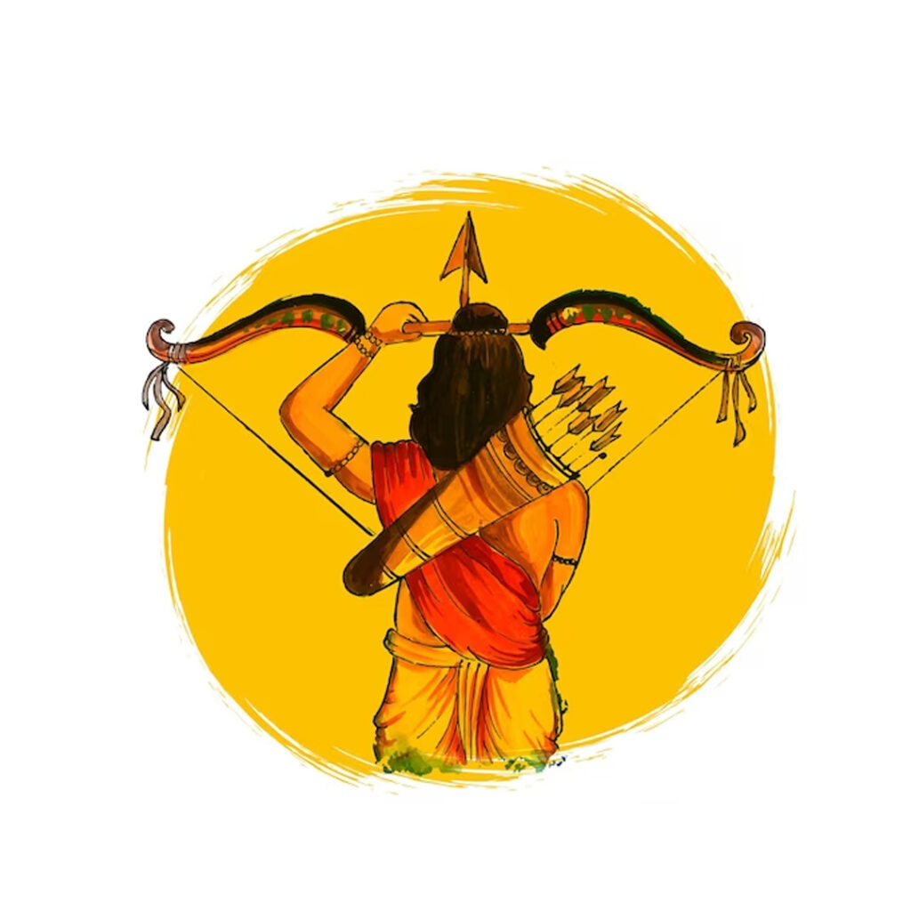 Happy Dussehra WhatsApp DP with Lord Rama